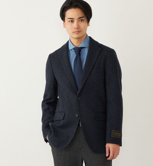 SHIPS Colors 「SHIPS Colors:尾州 サスティナブル ツイード ジャケット」|テーラードジャケット|コバルトブルー