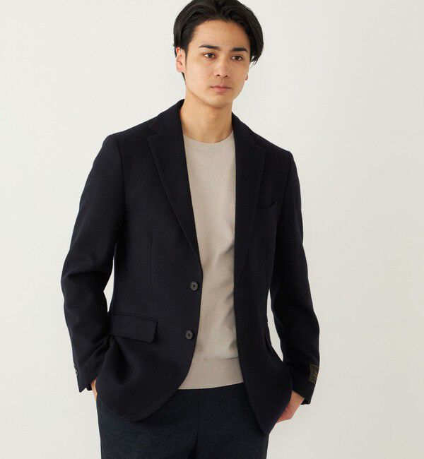 SHIPS Colors 「SHIPS Colors:尾州 サスティナブル ツイード ジャケット」|テーラードジャケット|ネイビー