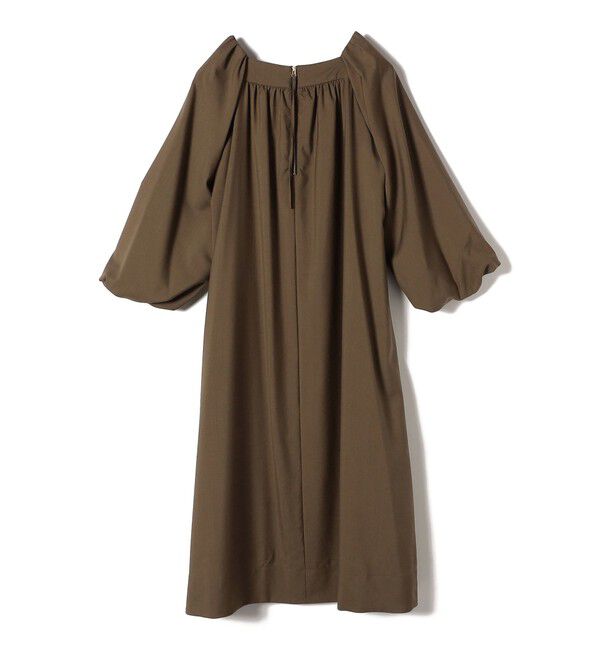 SHIPS for women「SHIPS Primary Navy Label:梳毛 スクエア ネック ワンピース」|ワンピース|