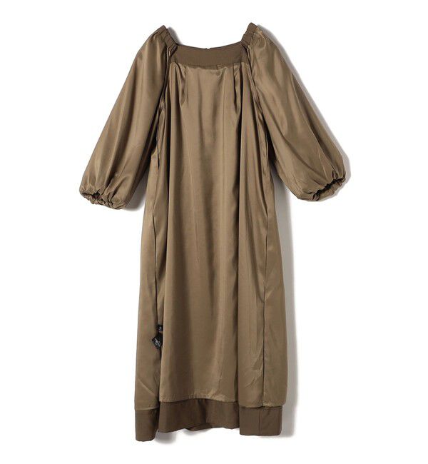 SHIPS for women「SHIPS Primary Navy Label:梳毛 スクエア ネック ワンピース」|ワンピース|