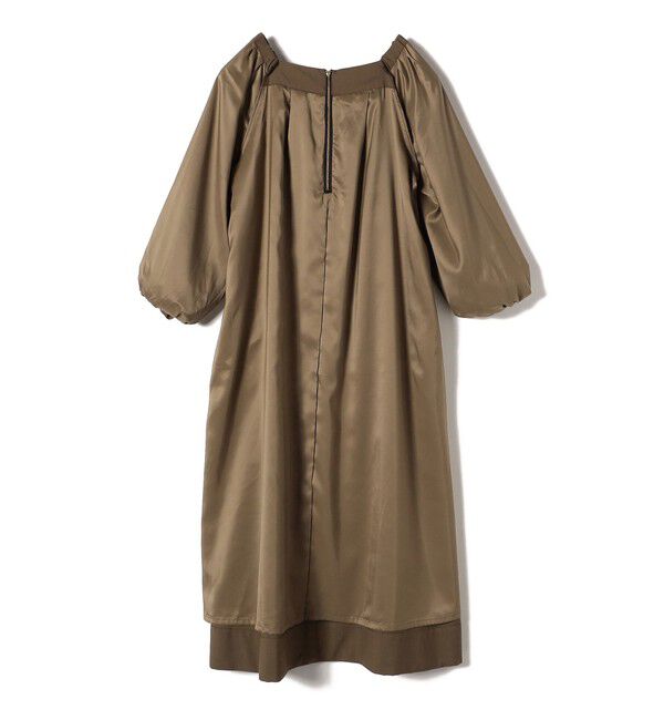 SHIPS for women「SHIPS Primary Navy Label:梳毛 スクエア ネック ワンピース」|ワンピース|