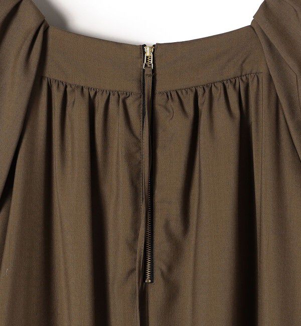 SHIPS for women「SHIPS Primary Navy Label:梳毛 スクエア ネック ワンピース」|ワンピース|