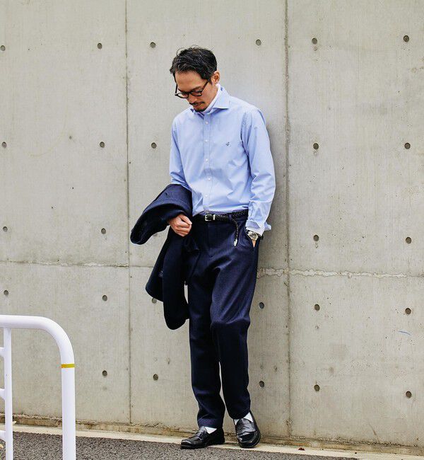 SHIPS「【WEB限定】SHIPS: 防シワ・吸水速乾 Drymix(R)タイプライターセミワイドカラーシャツ」|シャツ・ブラウス|