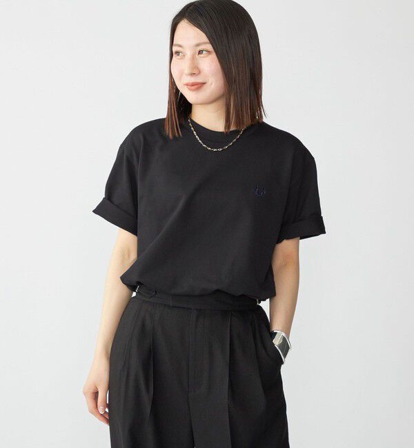 SHIPS「【SHIPS別注】FRED PERRY:COOLMAX(R) 鹿の子 ワンポイント ロゴ Tシャツ 25SS」|Tシャツ・カットソー|