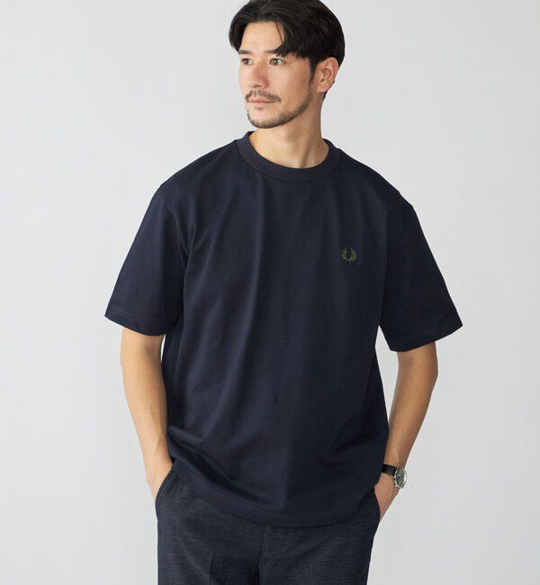 SHIPS「【SHIPS別注】FRED PERRY:COOLMAX(R) 鹿の子 ワンポイント ロゴ Tシャツ 25SS」|Tシャツ・カットソー|