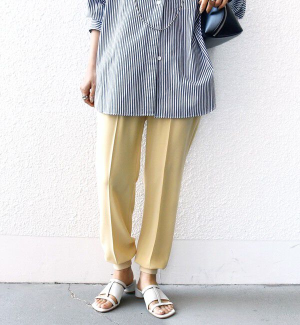 SHIPS for women「〈手洗い可能〉裾 リブ ドロスト パンツ」|その他|