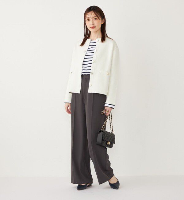 SHIPS Colors 「SHIPS Colors:〈手洗い可能〉セッケツ ノーカラー カーディガン◇」|カーディガン|
