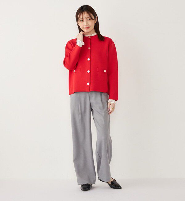 SHIPS Colors 「SHIPS Colors:〈手洗い可能〉セッケツ ノーカラー カーディガン◇」|カーディガン|