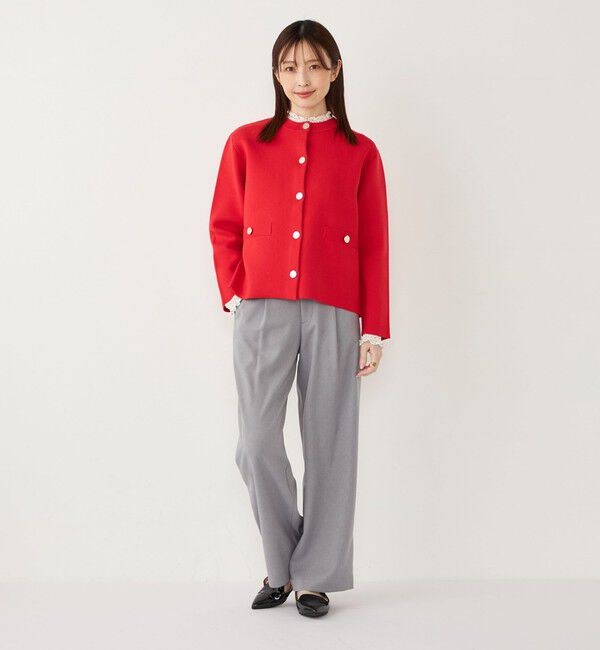 SHIPS Colors 「SHIPS Colors:〈手洗い可能〉セッケツ ノーカラー カーディガン◇」|カーディガン|