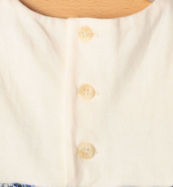 SHIPS KIDS「SHIPS KIDS:70～80cm / フラワー 半袖 セット ロンパース」|ロンパース|