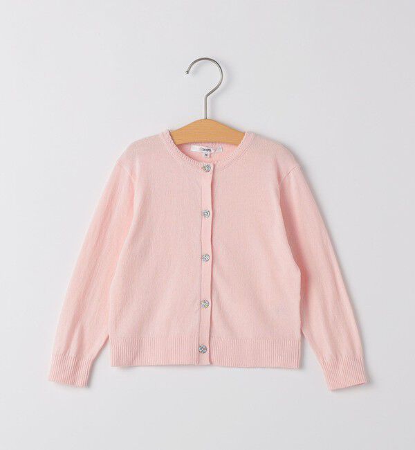 SHIPS KIDS「SHIPS KIDS:80～90cm / リバティ カーディガン」|カーディガン|ピンク