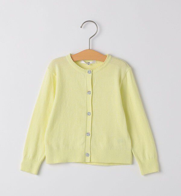 SHIPS KIDS「SHIPS KIDS:80～90cm / リバティ カーディガン」|カーディガン|ライトイエロー