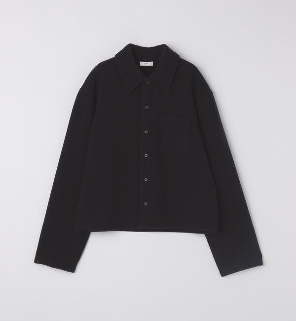 SHIPS「RIER: FLEECE SHIRT」|ブルゾン・スタジャン|ブラック