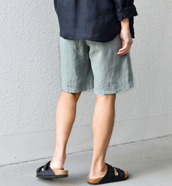 SHIPS any「SHIPS any:〈洗濯機可能〉NOVELTEX リネン イージー ショーツ(セットアップ対応)◇」|その他|