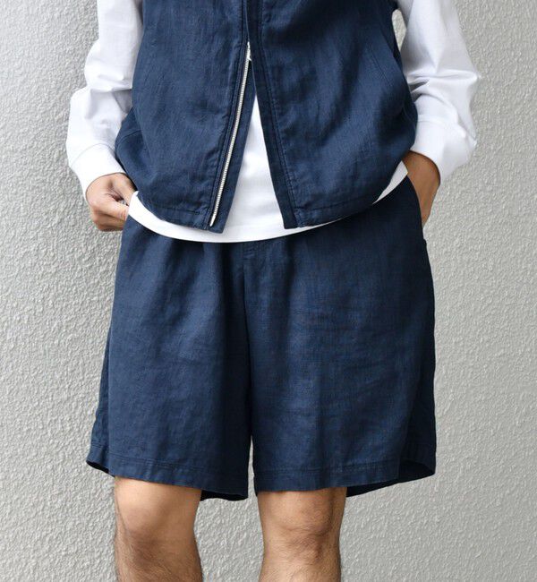 SHIPS any「SHIPS any:〈洗濯機可能〉NOVELTEX リネン イージー ショーツ(セットアップ対応)◇」|その他|