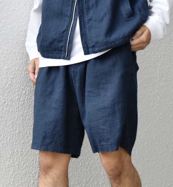 SHIPS any「SHIPS any:〈洗濯機可能〉NOVELTEX リネン イージー ショーツ(セットアップ対応)◇」|その他|