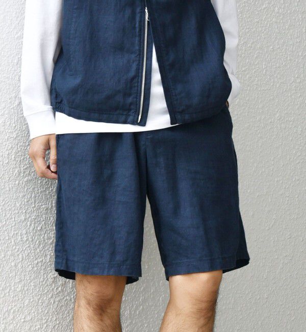 SHIPS any「SHIPS any:〈洗濯機可能〉NOVELTEX リネン イージー ショーツ(セットアップ対応)◇」|その他|