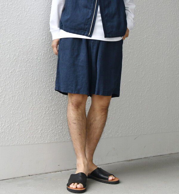 SHIPS any「SHIPS any:〈洗濯機可能〉NOVELTEX リネン イージー ショーツ(セットアップ対応)◇」|その他|