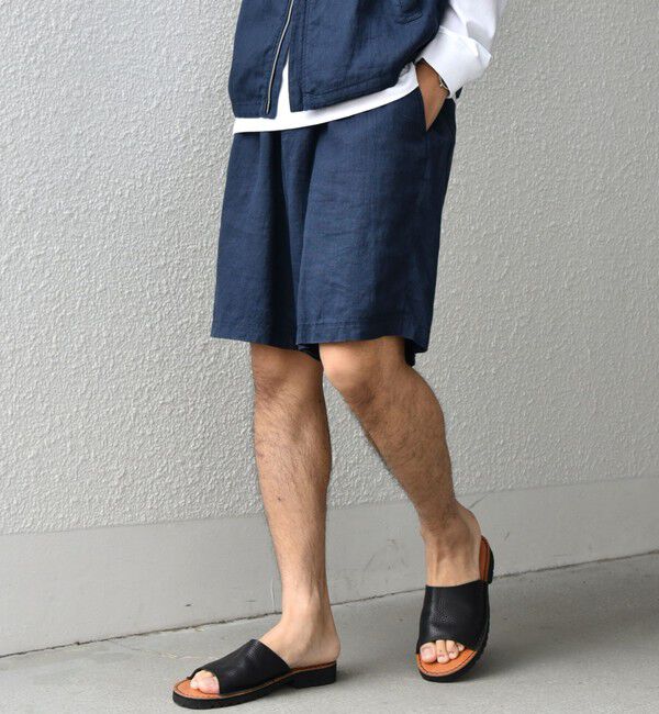 SHIPS any「SHIPS any:〈洗濯機可能〉NOVELTEX リネン イージー ショーツ(セットアップ対応)◇」|その他|