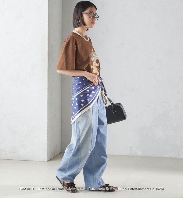 SHIPS for women「【SHIPS別注】manipuri: 50th ANNIV エンブレム スカーフ 88&times;88」|バンダナ・スカーフ|