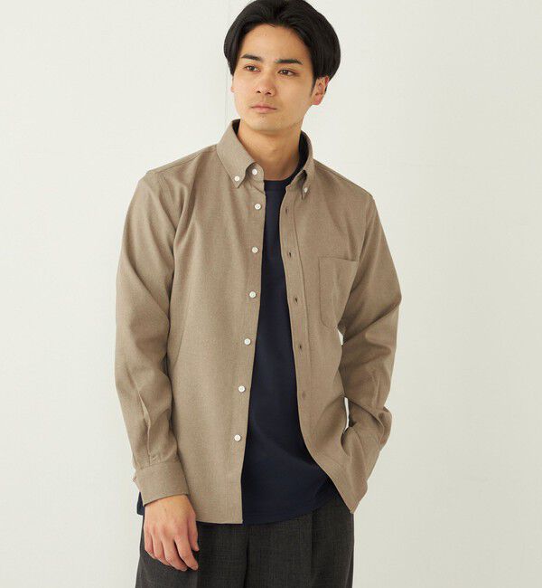 SHIPS Colors 「SHIPS Colors:ポリトロ ボタンダウン ロングスリーブ シャツ」|シャツ・ブラウス|