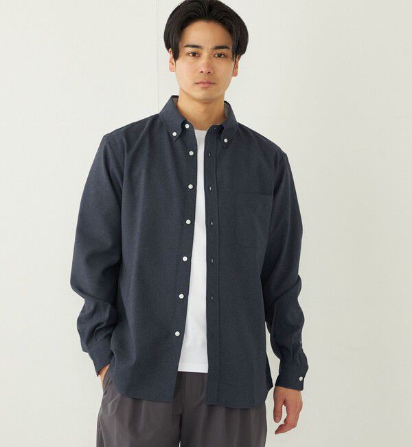 SHIPS Colors 「SHIPS Colors:ポリトロ ボタンダウン ロングスリーブ シャツ」|シャツ・ブラウス|