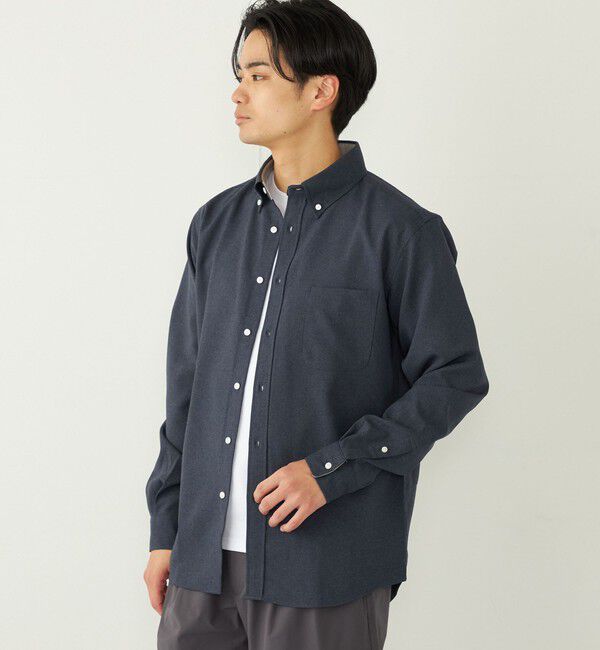 SHIPS Colors 「SHIPS Colors:ポリトロ ボタンダウン ロングスリーブ シャツ」|シャツ・ブラウス|