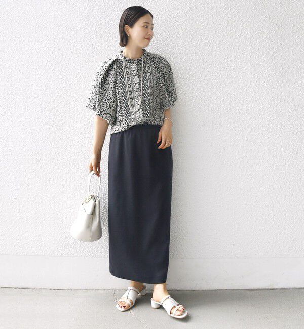 SHIPS for women「〈洗濯機可能〉レース バルーン 袖 ブラウス」|シャツ・ブラウス|