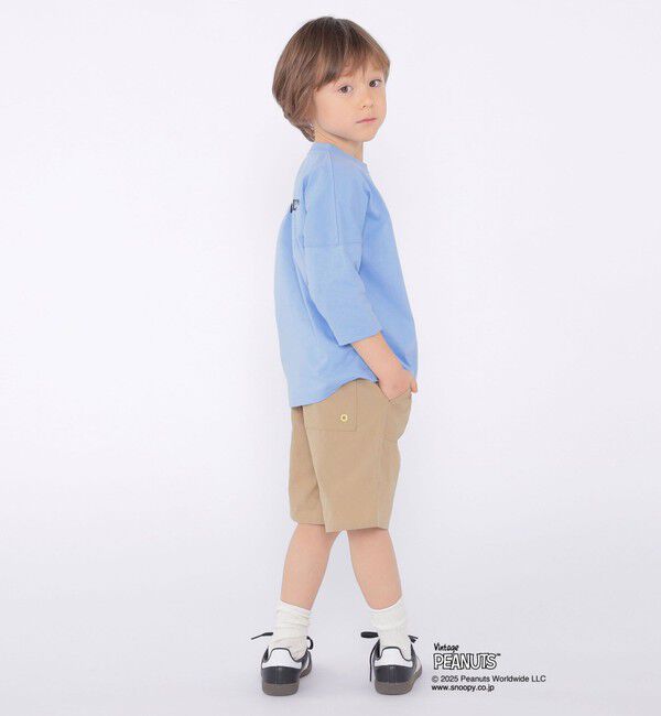 SHIPS KIDS「SHIPS KIDS:100～130cm / スヌーピー 七分袖 TEE」|Tシャツ・カットソー|