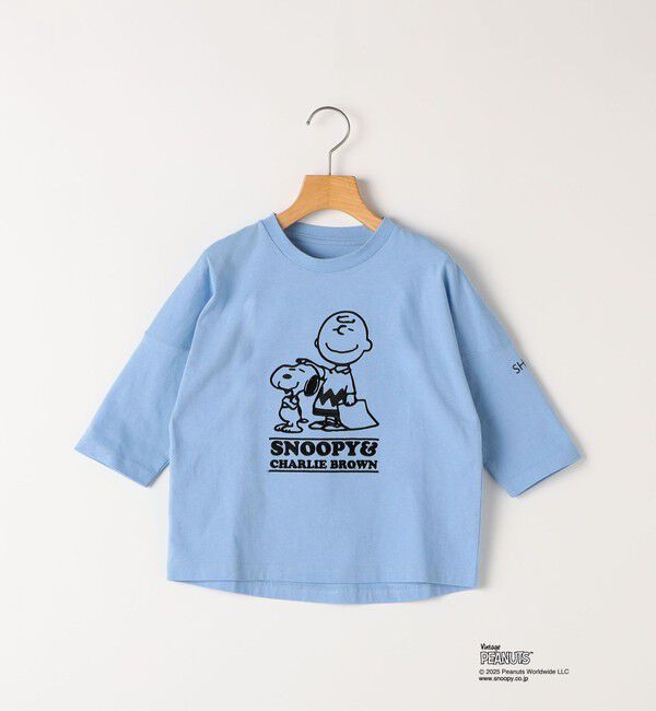 SHIPS KIDS「SHIPS KIDS:100～130cm / スヌーピー 七分袖 TEE」|Tシャツ・カットソー|
