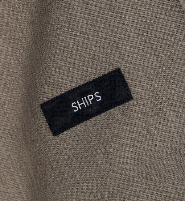 SHIPS「SHIPS: ウール ライク ポリエステル ジップ ブルゾン」|ブルゾン・スタジャン|
