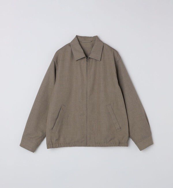 SHIPS「SHIPS: ウール ライク ポリエステル ジップ ブルゾン」|ブルゾン・スタジャン|