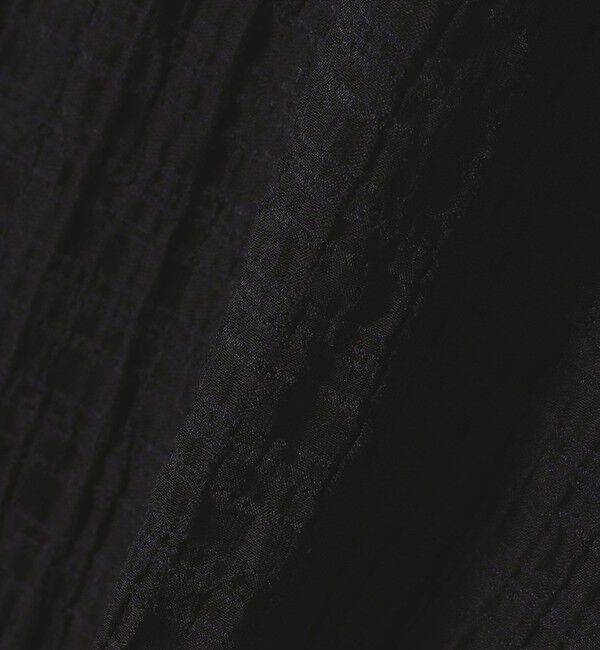 quaranciel「quaranciel:〈洗濯機可能〉スタンドカラー シアー フリル ハーフスリーブ ブラウス」|シャツ・ブラウス|