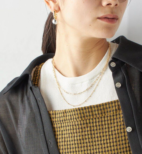 SHIPS for women「レイヤード チェーン ネックレス」|ネックレス|ゴールド