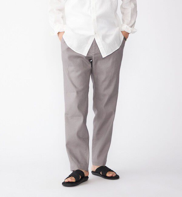 SHIPS「SHIPS: フレックスリネン イージー パンツ」|その他|グレー