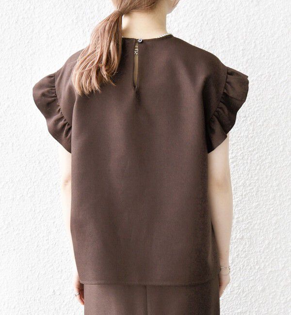 SHIPS any「SHIPS any:〈洗濯機可能〉リネンライク ブラウス &times; タイトスカート セットアップ」|ワンピース|