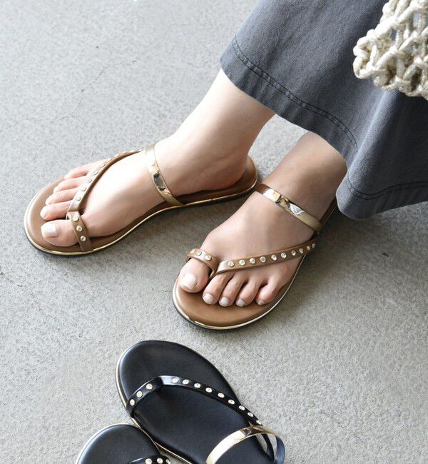 SHIPS for women「ビジュー フラット サンダル」|サンダル|