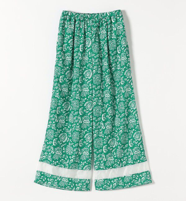 quaranciel「quaranciel:〈洗濯機可能〉フラワー プリント セミフレア パンツ」|その他|