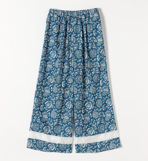 quaranciel「quaranciel:〈洗濯機可能〉フラワー プリント セミフレア パンツ」|その他|