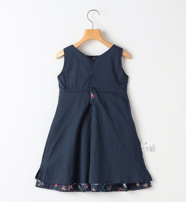 SHIPS KIDS「SHIPS KIDS:100～130cm / フラワー ノースリーブ ワンピース」|ワンピース|