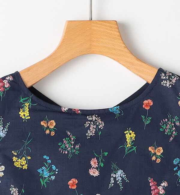 SHIPS KIDS「SHIPS KIDS:100～130cm / フラワー ノースリーブ ワンピース」|ワンピース|