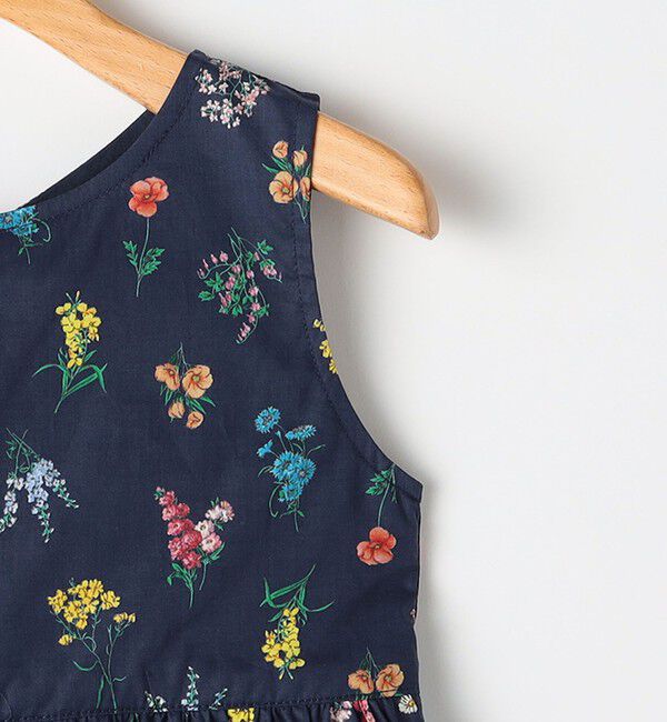 SHIPS KIDS「SHIPS KIDS:100～130cm / フラワー ノースリーブ ワンピース」|ワンピース|