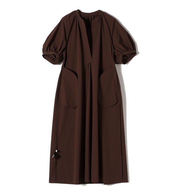 SHIPS for women「〈接触冷感 / 撥水加工〉TEX BRID(R)タフタ ギャザー ワンピース」|ワンピース|