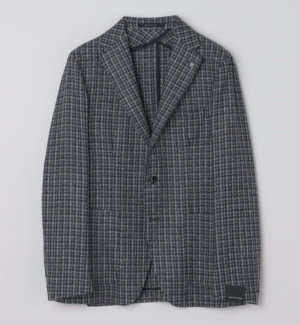 SHIPS「TAGLIATORE: ウール メランジ ハウンドトゥース ジャケット」|テーラードジャケット|