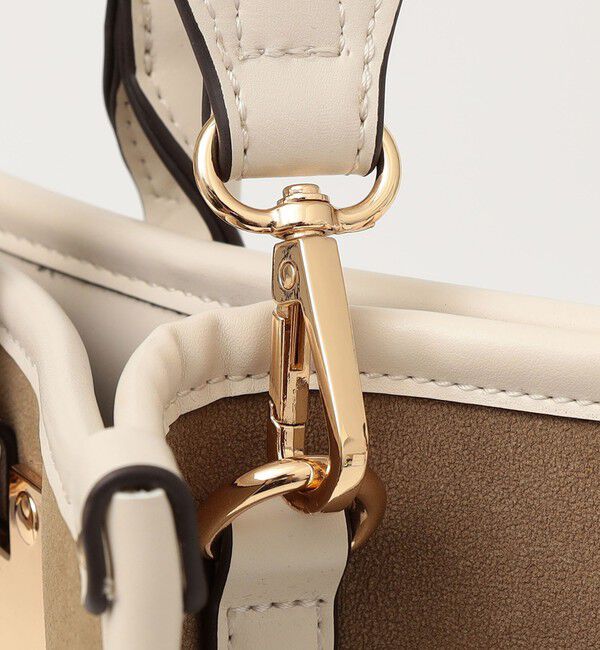 quaranciel「quaranciel: 2way パイピング ライン スクエア トート バッグ」|トートバッグ|