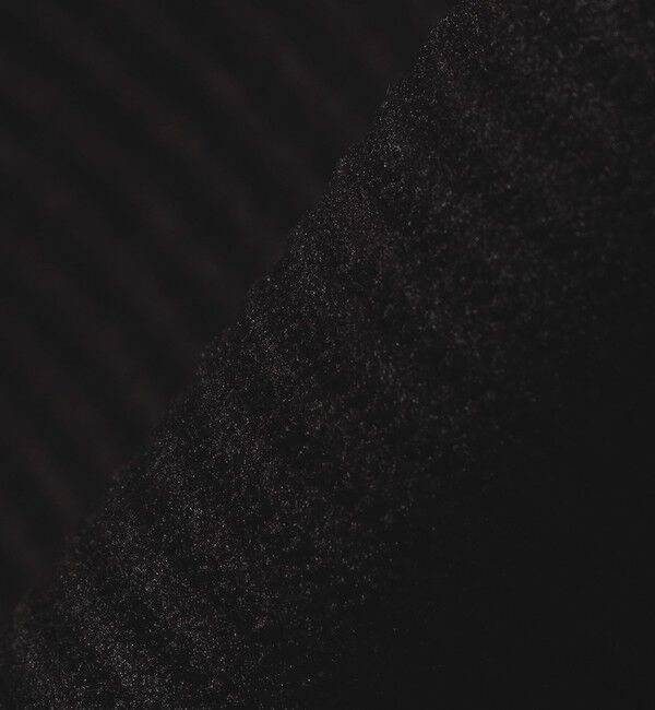 quaranciel「quaranciel:〈洗濯機可能〉ポリエステル ベロア リブ コクーン コンパクト プルオーバー」|Tシャツ・カットソー|