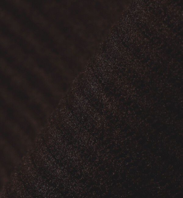 quaranciel「quaranciel:〈洗濯機可能〉ポリエステル ベロア リブ コクーン コンパクト プルオーバー」|Tシャツ・カットソー|