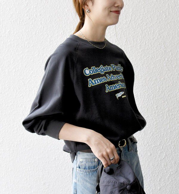 SHIPS any「【SHIPS any別注】Collegiate Pacific: ロゴ プリント ＆ 刺繍 スウェット 25AW」|スウェット・ジャージ|