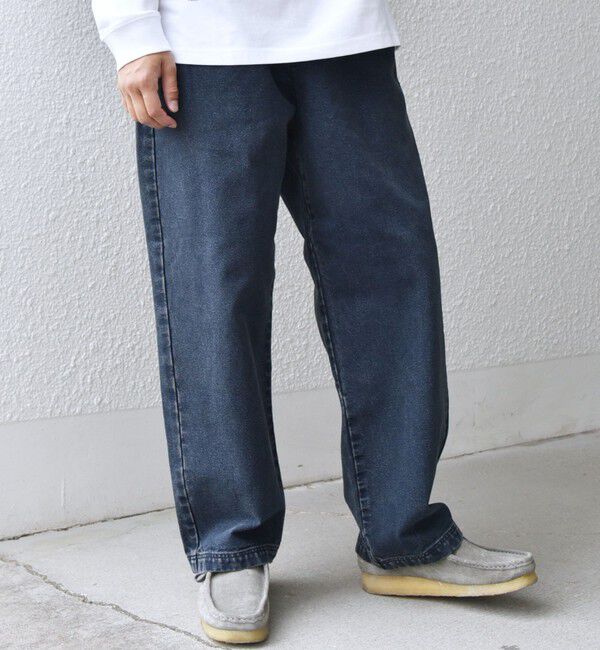 SHIPS any「SHIPS any: Cone Denim フリーサイズ キャンバス デニム イージーパンツ◇」|デニム|