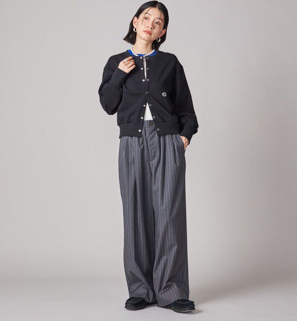 SHIPS for women「SHIPS NINE CASE:〈洗濯機可能〉裏毛 カーディガン」|カーディガン|